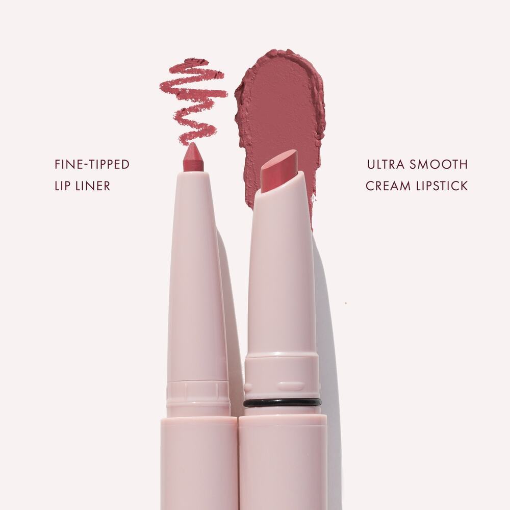 NWT Wander Beauty Women Lipsetter Dual Lipstick & Liner ,Roaming Rose-OS